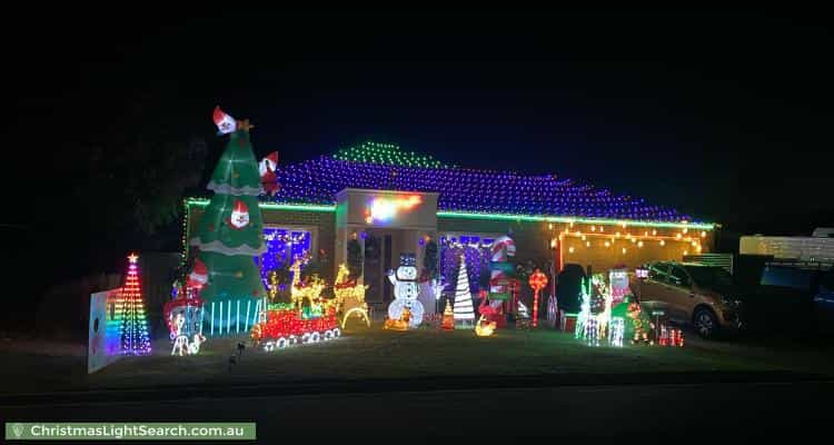 Christmas Light display at 11 Lowry Crescent, Miners Rest
