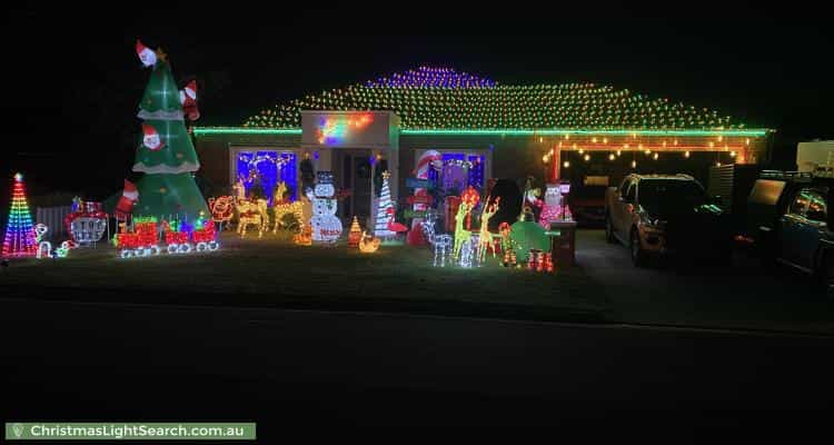 Christmas Light display at 11 Lowry Crescent, Miners Rest
