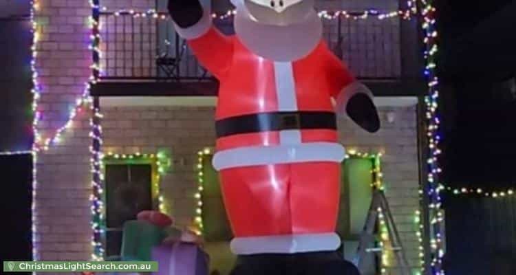 Christmas Light display at 10 Wren Court, Tweed Heads South
