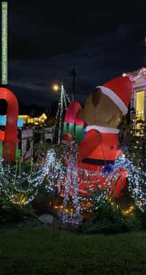 Christmas Light display at 41 Elizabeth Street, Mayfield