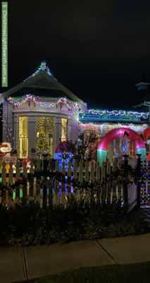 Christmas Light display at 41 Elizabeth Street, Mayfield