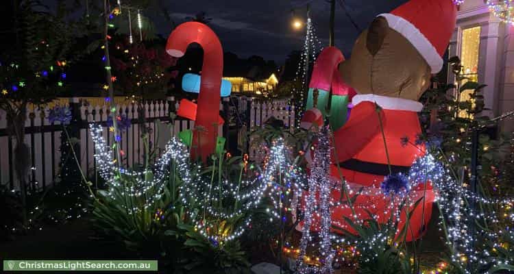 Christmas Light display at 41 Elizabeth Street, Mayfield