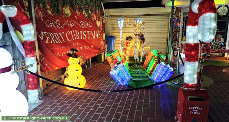 Christmas Light display at 3 Emma Court, Berwick