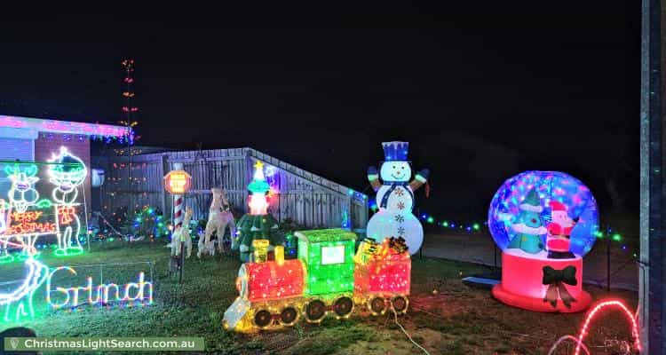 Christmas Light display at 3 Emma Court, Berwick