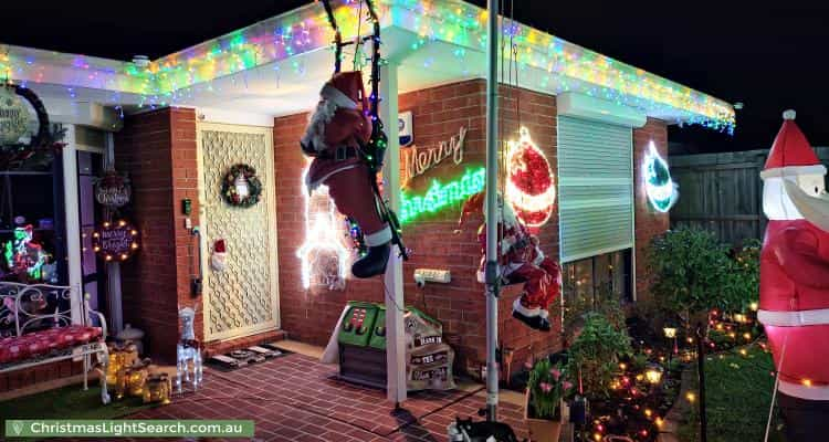 Christmas Light display at 3 Emma Court, Berwick