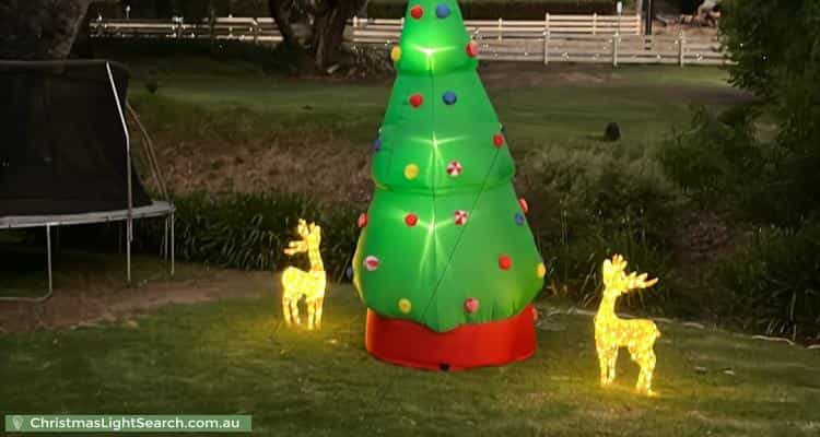 Christmas Light display at 2 Railway Place, Mount Barker