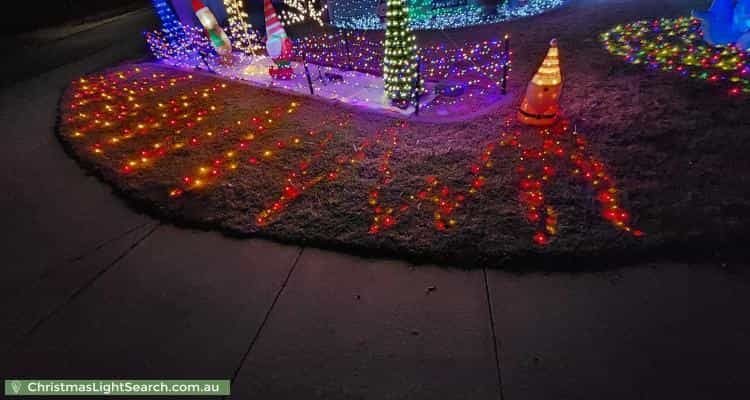 Christmas Light display at 1 Gibbney Way, Ellenbrook