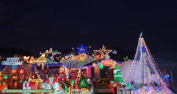 Christmas Light display at 6 Aromatic Crescent, Atwell