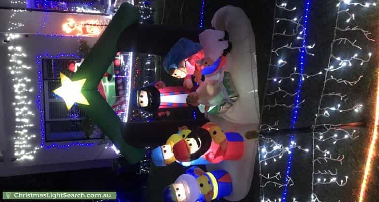 Christmas Light display at 46 Grasmere Avenue, Northmead