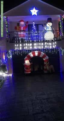 Christmas Light display at 46 Grasmere Avenue, Northmead