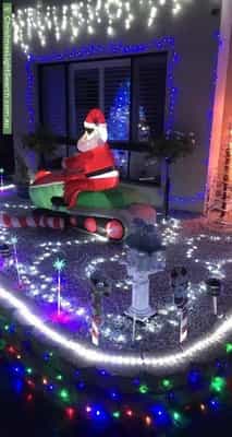 Christmas Light display at 46 Grasmere Avenue, Northmead