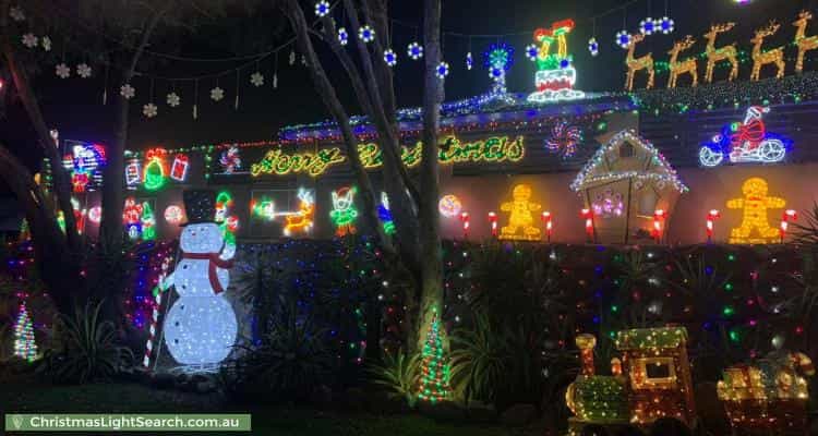 Christmas Light display at 10 Longreef Court, Albany Creek
