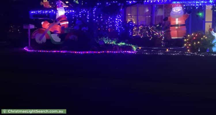 Christmas Light display at 28 Greenup Street, Capalaba