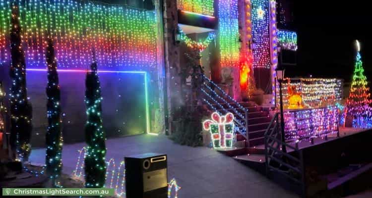 Christmas Light display at 16 Amity Place, Sunbury