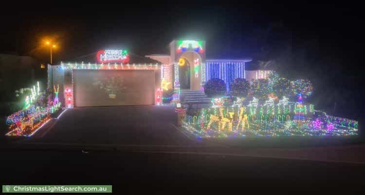 Christmas Light display at 10 Jenkyn Circle, Landsdale