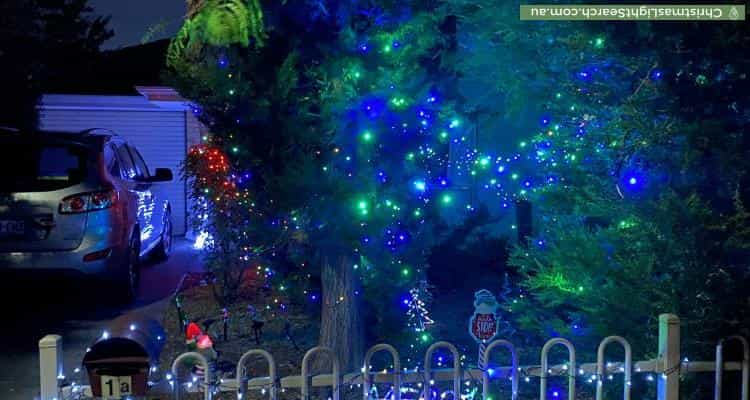 Christmas Light display at 1A Frasten Street, Torrensville