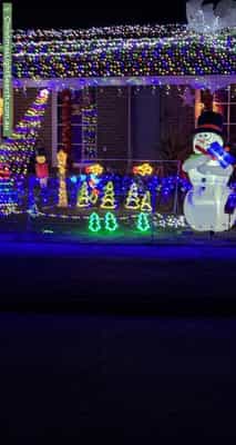 Christmas Light display at 87 Paddington Avenue, Carrum Downs