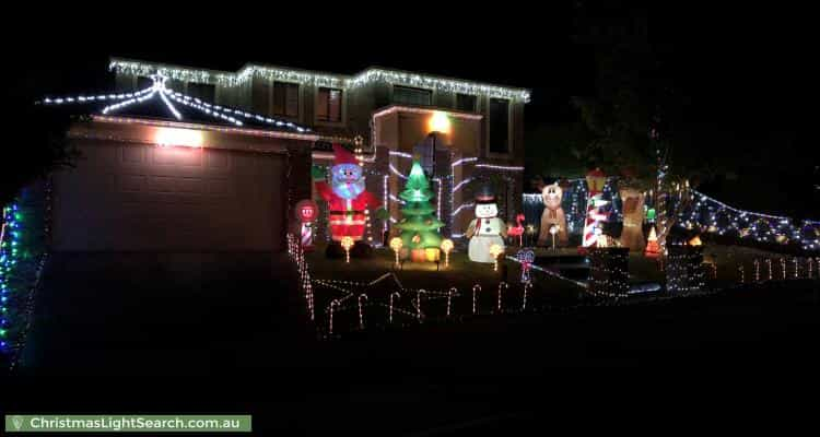 Christmas Light display at 2 Montvale Mews, Mount Waverley