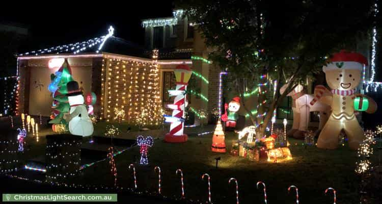 Christmas Light display at 2 Montvale Mews, Mount Waverley