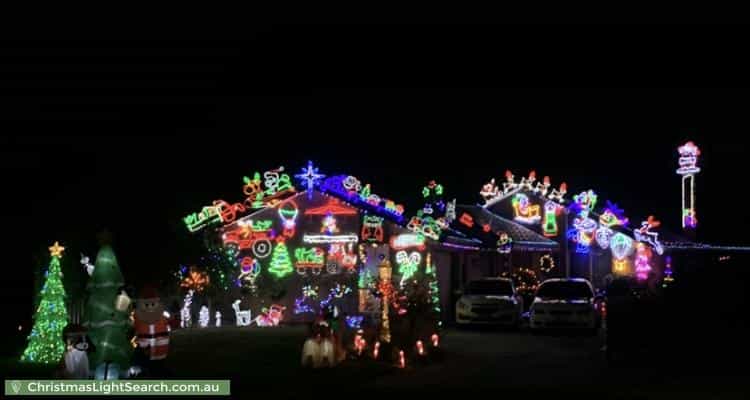Christmas Light display at Llewellyn Court, Cranbourne North