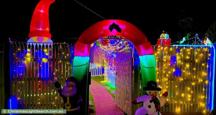 Christmas Light display at 11 Grevillea Road, Kings Park