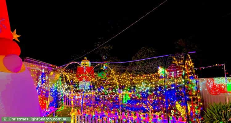 Christmas Light display at 11 Grevillea Road, Kings Park