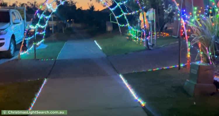 Christmas Light display at 25 Trailblazer Drive, Undullah