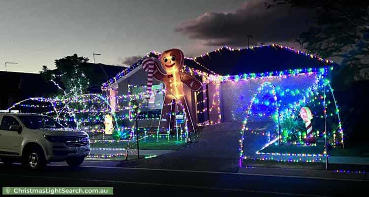 Christmas Light display at 25 Trailblazer Drive, Undullah