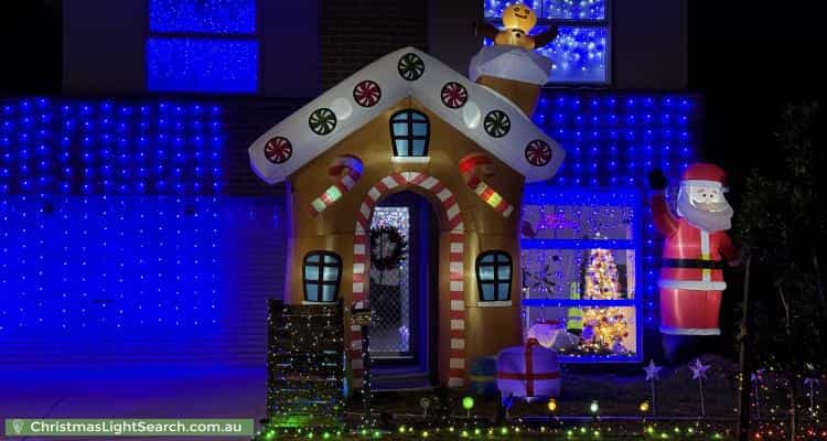 Christmas Light display at 8 Brookfield Street, The Ponds