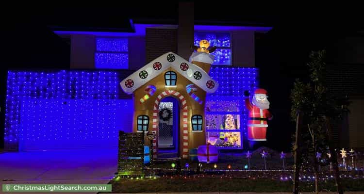 Christmas Light display at 8 Brookfield Street, The Ponds