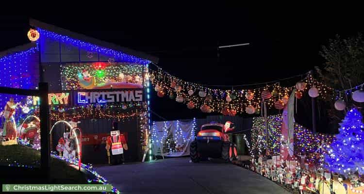 Christmas Light display at 38 Rolling Hills Road, Chirnside Park