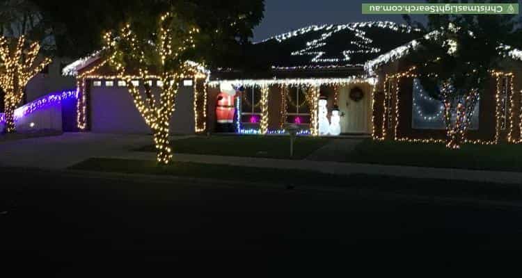Christmas Light display at 32 Springlake Avenue, Caroline Springs