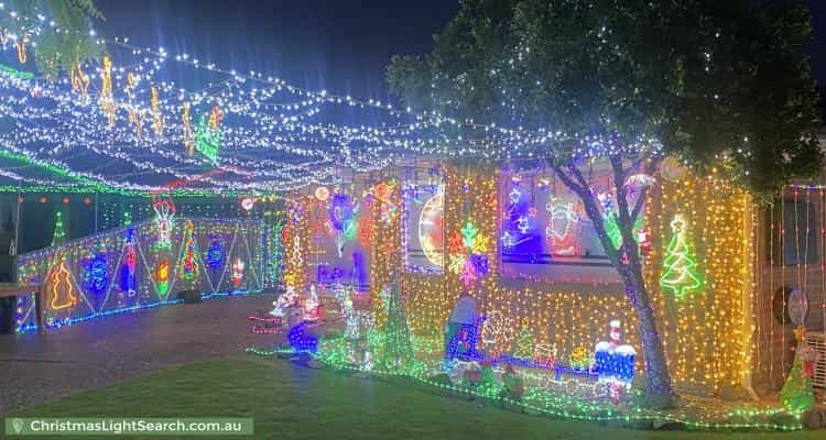 Christmas Light display at 14 Palena Crescent, Saint Clair