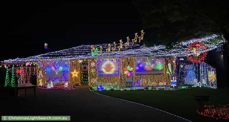 Christmas Light display at 14 Palena Crescent, Saint Clair