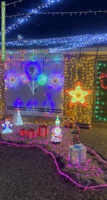 Christmas Light display at 14 Palena Crescent, Saint Clair