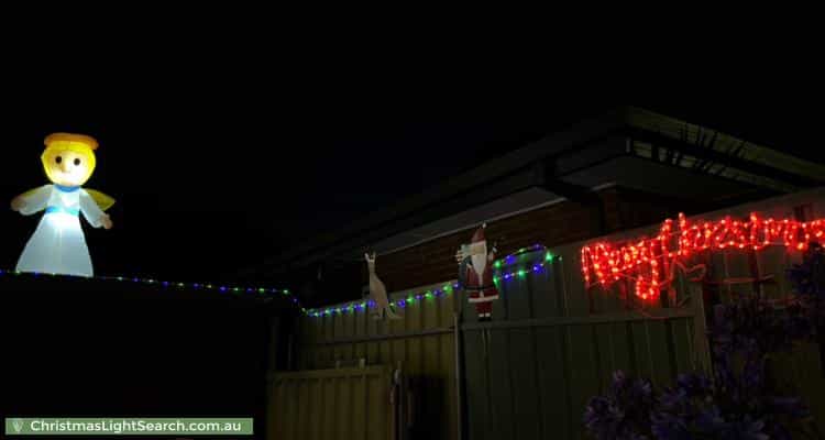 Christmas Light display at 16 Wanbi Court, Craigmore
