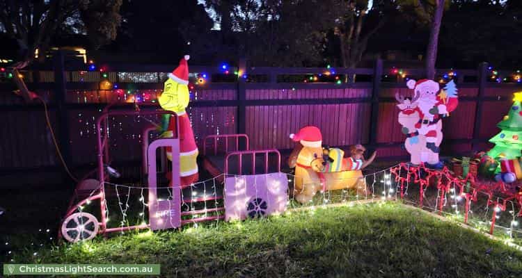 Christmas Light display at 41 Morokai Grove, Lilydale