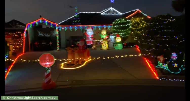 Christmas Light display at 7 Jenkins Court, Craigmore
