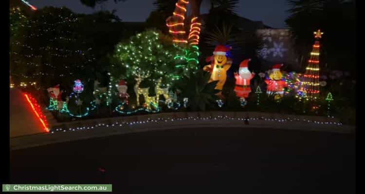 Christmas Light display at 7 Jenkins Court, Craigmore