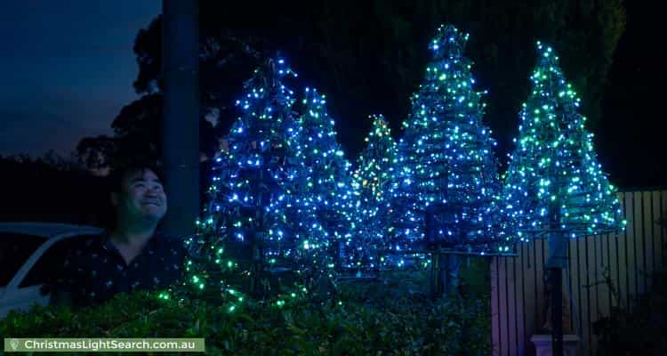 Christmas Light display at 88 Parkhill Road, Kew