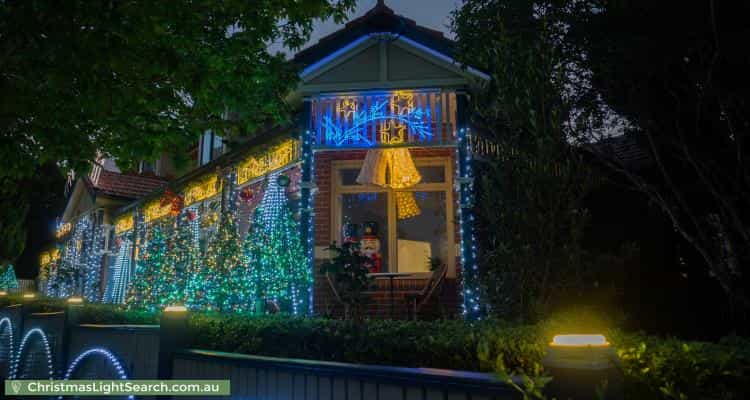 Christmas Light display at 88 Parkhill Road, Kew
