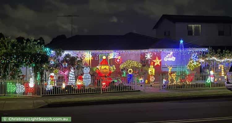 Christmas Light display at  Bromley Street, Canley Vale
