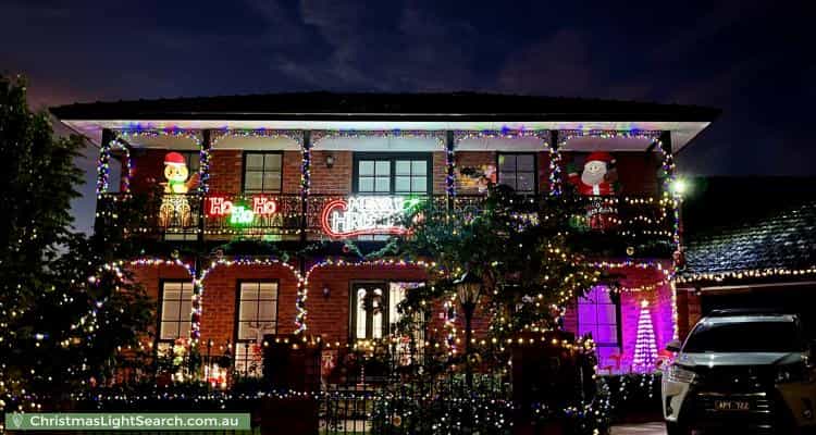 Christmas Light display at 5 Tiffany Court, Keilor