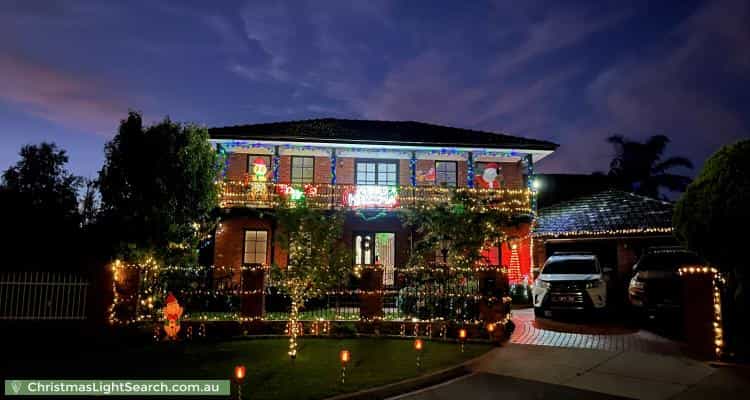 Christmas Light display at 5 Tiffany Court, Keilor