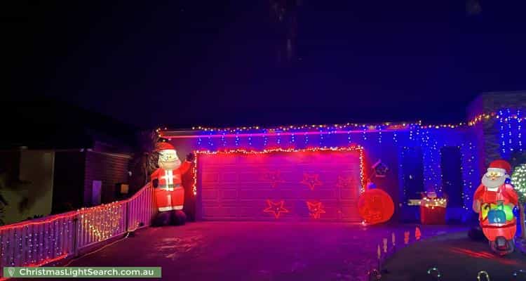 Christmas Light display at 11 Vilcins Views, Epping