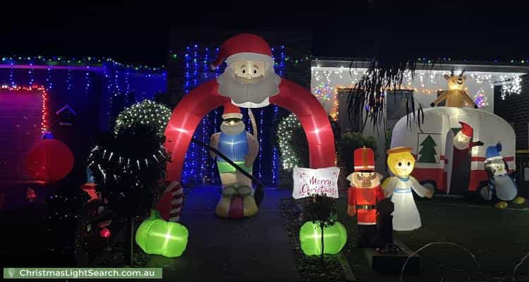 Christmas Light display at 11 Vilcins Views, Epping