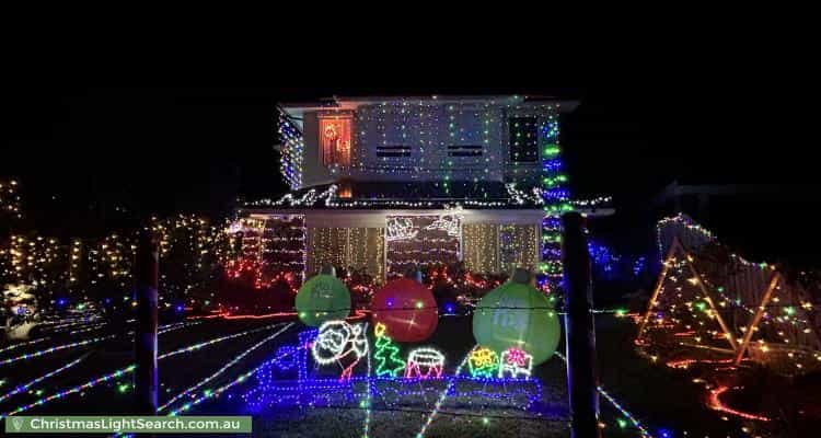 Christmas Light display at 15 Spruce Drive, Rowville