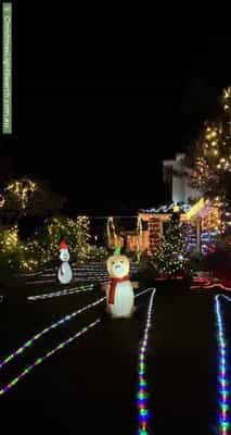 Christmas Light display at 15 Spruce Drive, Rowville