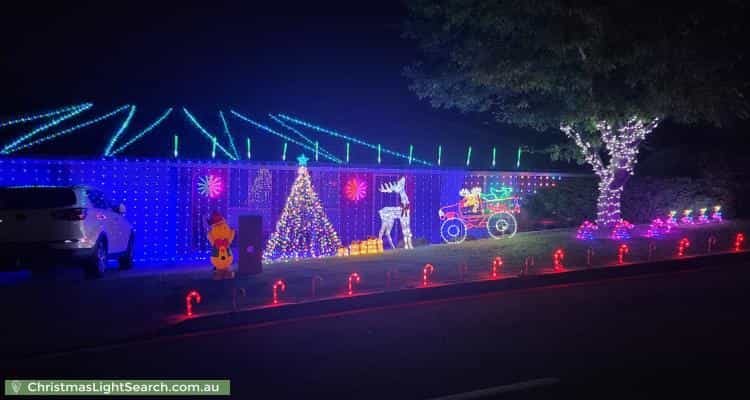 Christmas Light display at  Hudson Lowe Drive, Greenwith