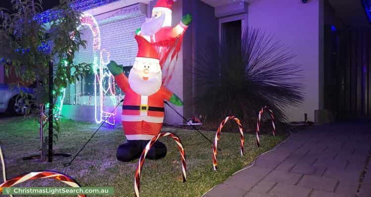 Christmas Light display at 9 Euvista Street, Haynes